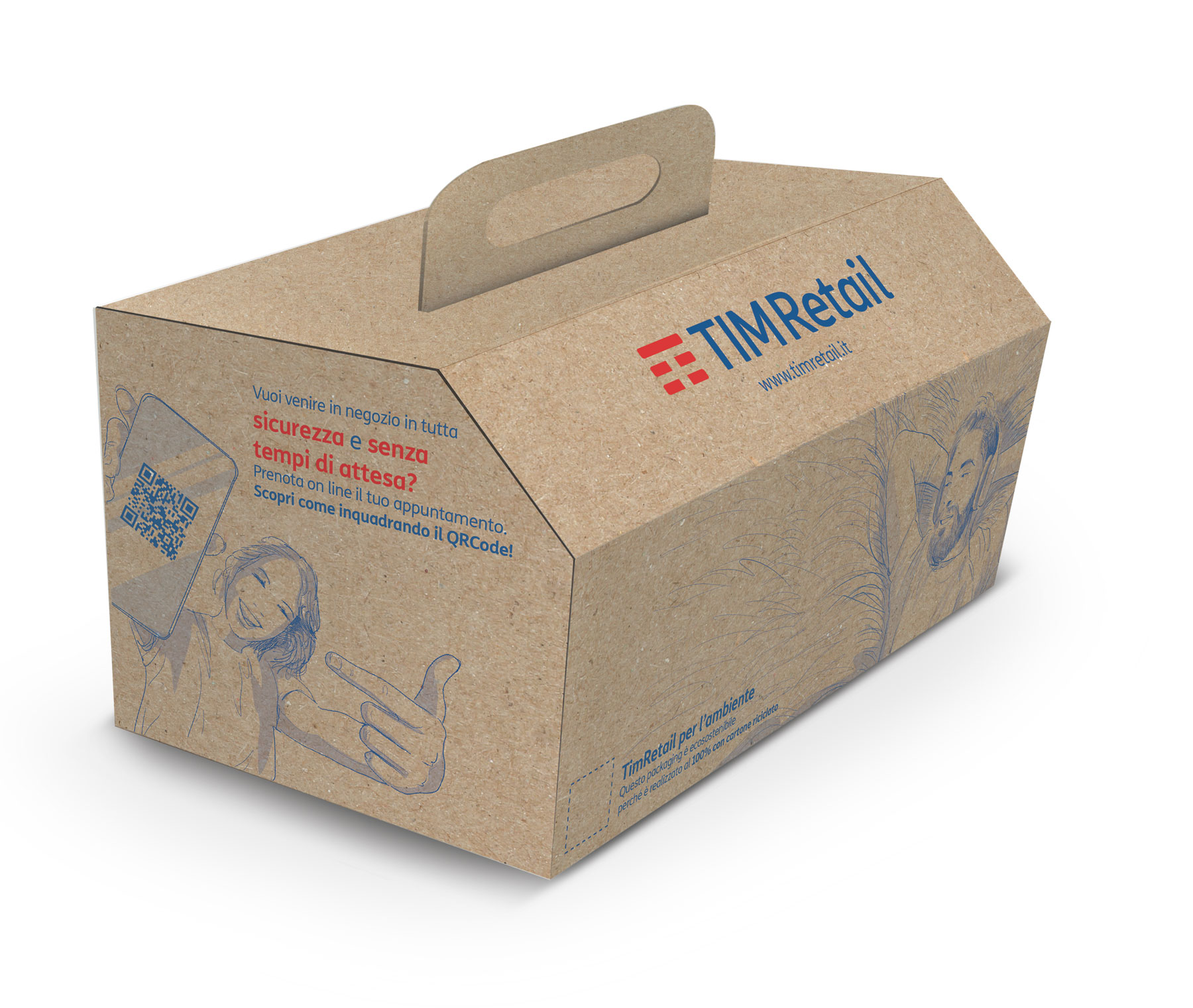 Tim Retail packaging box advertising