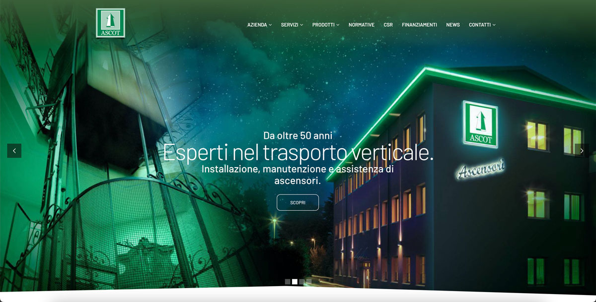 Ascot Ascensori Website web