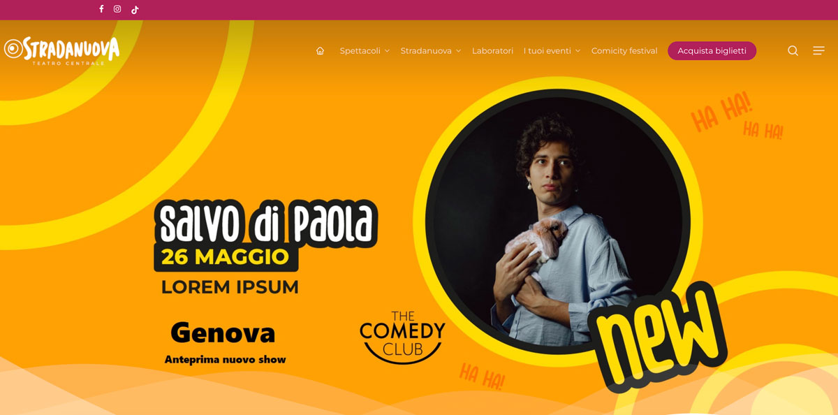 Teatro Stradanuova Website web