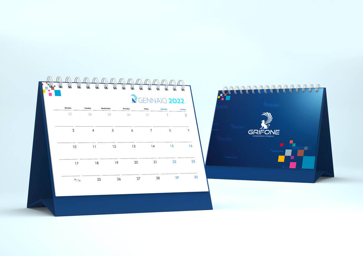 Consorzio Stabile Grifone Calendario 2022 branding