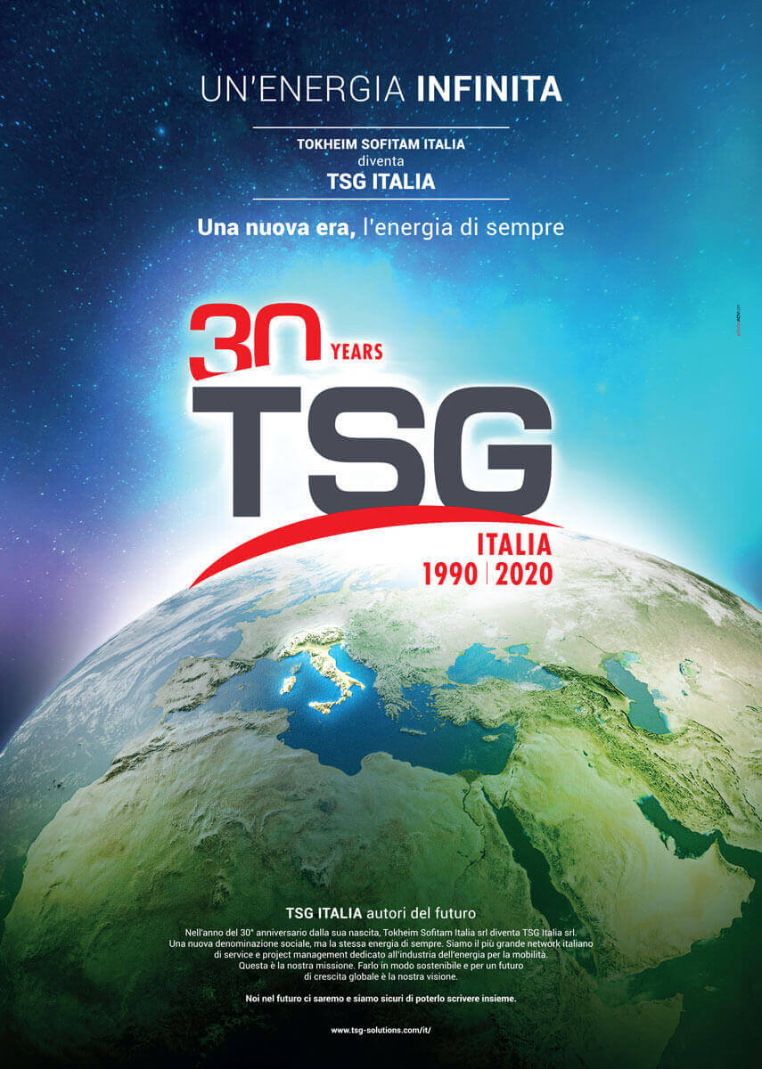 TSG Campagna Stampa Charge 30 anni advertising