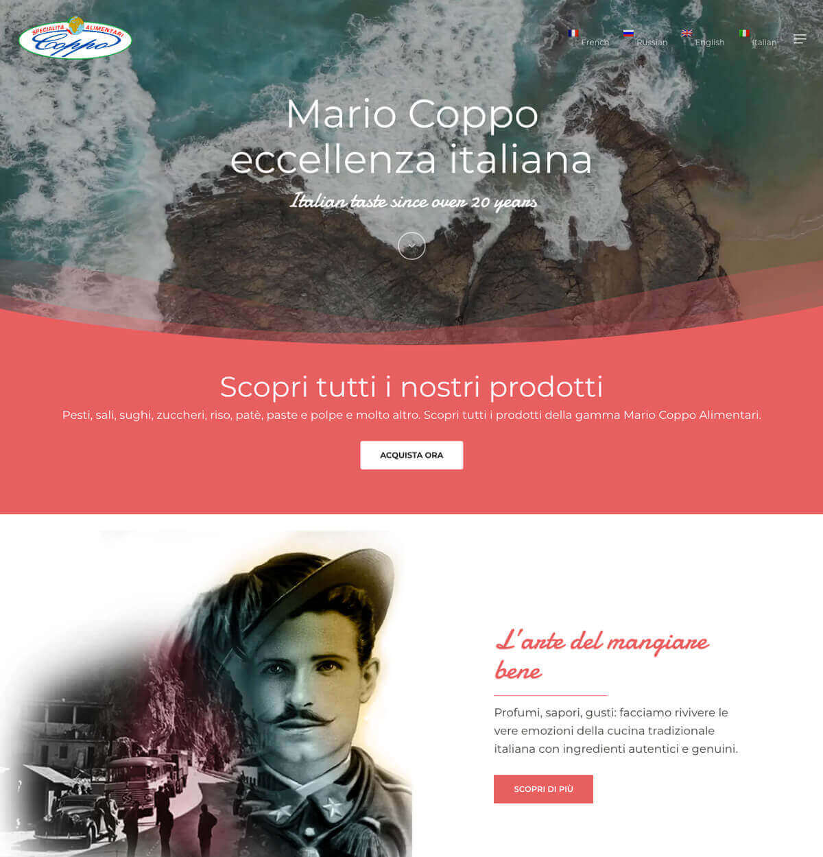 Coppo Alimentari Website web