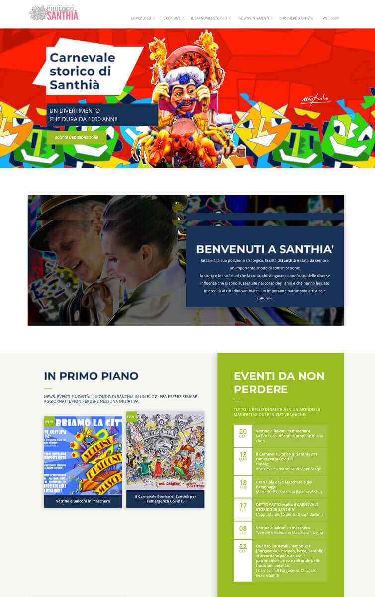 Pro Loco Santhià Website